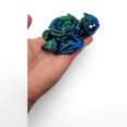 thumbnail image 5 of Articulated Turtle Collectible Figurine - 3D Printed Turtles Flexible ADHD, Autism, Relief Anxiety - Articulating Joints for Unisex (Silk Blue/Green), 5 of 5