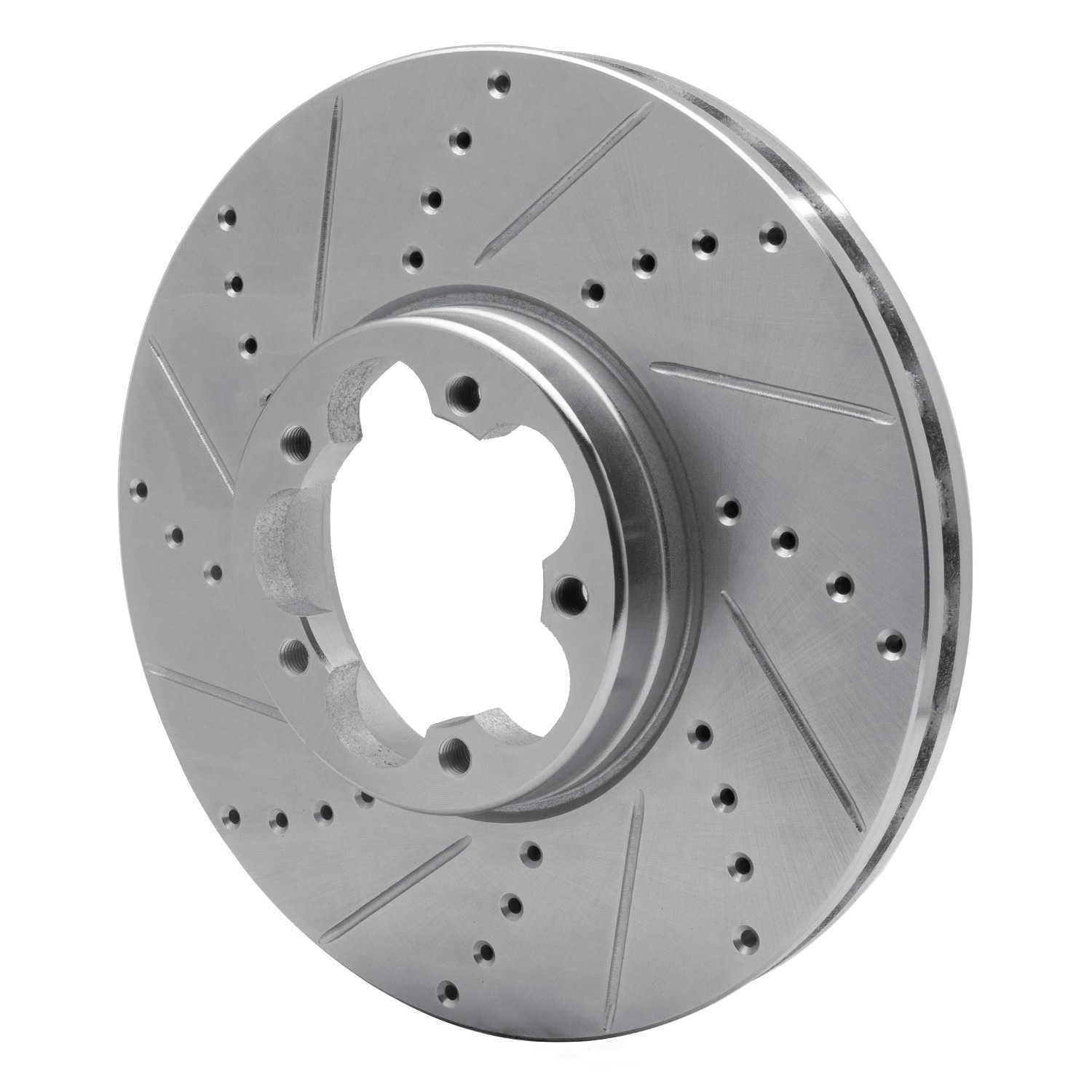 Dynamic Friction Company 631-54230L DFC Brake Rotor - Drilled And Slotted - Silver