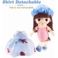 thumbnail image 4 of Peluche Douce Kawaii pour Fille, Jouet en Peluche Cadeau pour Filles, 18 Pouces (Bleu), 4 of 4