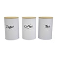 thumbnail image 1 of simhoa Airtight Kitchen Canisters Set Fashion Pantry Jars for Cereals Cookies Hotel White, 1 of 8