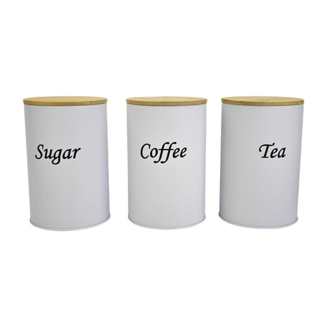simhoa Airtight Kitchen Canisters Set Fashion Pantry Jars for Cereals Cookies Hotel White