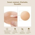 thumbnail image 5 of Niidor Reusable Breathable Invisible Silicone Nipple Covers, Sticky Adhesive Nipple Pasties for Women, 5 of 8
