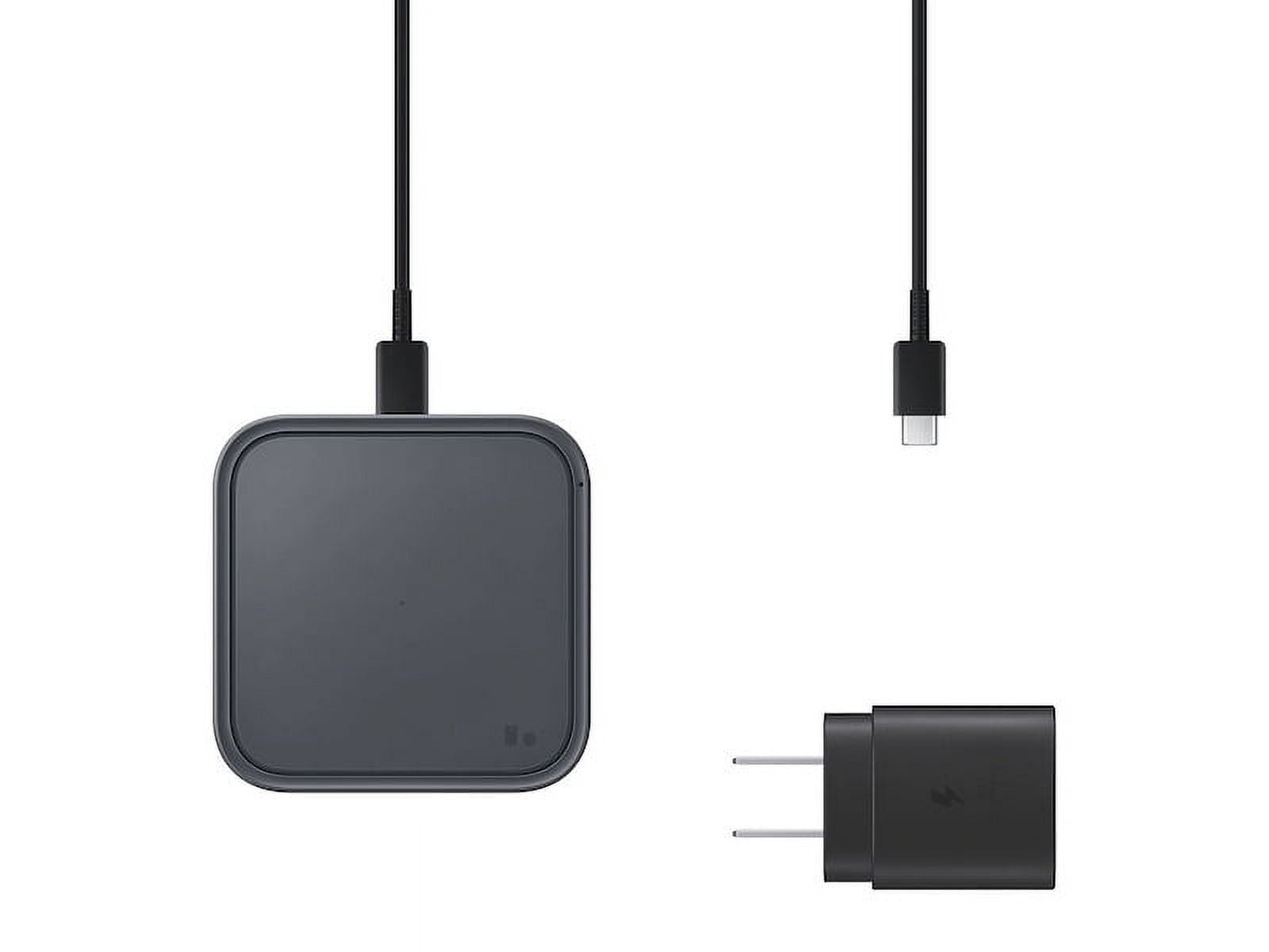 Samsung 15W Wireless Charger with Cable Included, Portable Charger, Dark Gray