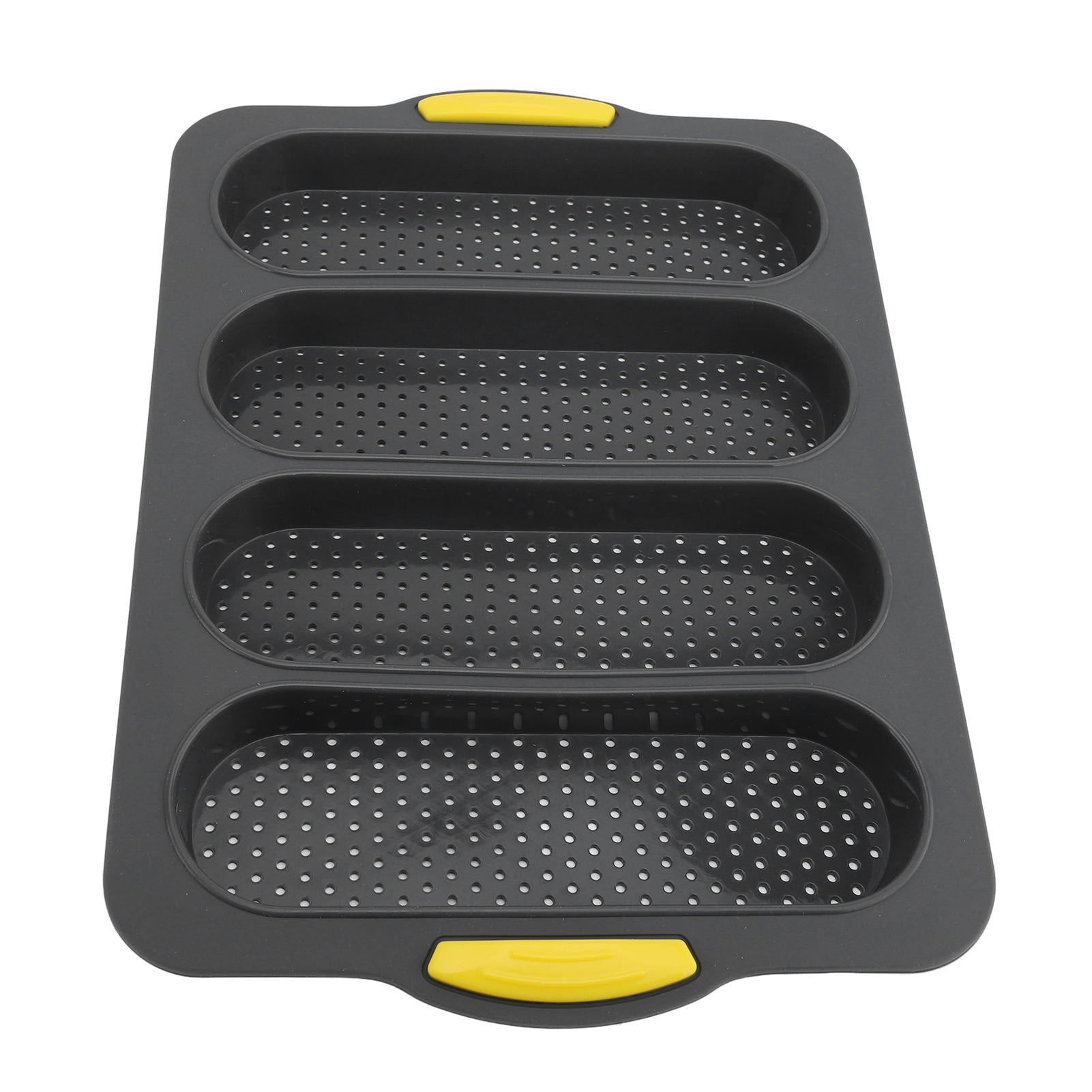 BOKYAN French Bread Baking Set – Flexible Silicone Loaf Pan, 4‑Grid Bread Board, Brush & Spatula, Anti‑Stick, Easy Release, Dishwasher & Microwave Safe
