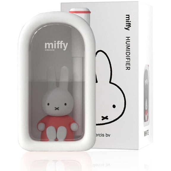 Mipow X Miffy Cool Mist Humidifier - Ultrasonic Quiet , Mini Cute Humidifier with Night Light for Bedroom/Babies Nursery/Office, 380ml
