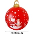 thumbnail image 5 of Venta de bolas inflables de Navidad, 60 cm, grandes, para exteriores, de PVC, para Navidad, inflables gigantes, reutilizables, muñecos de nieve de Papá Noel, para decoración de jardín y patio de Navid, 5 of 5