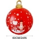 thumbnail image 4 of Venta de bolas inflables de Navidad, 60 cm, grandes, para exteriores, de PVC, para Navidad, inflables gigantes, reutilizables, muñecos de nieve de Papá Noel, para decoración de jardín y patio de Navid, 4 of 6