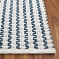 thumbnail image 3 of Safavieh Cape Cod Rowina Wavy Striped Runner Rug, Ivory/Teal, 2'3" x 8', 3 of 10