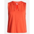 thumbnail image 6 of Time and Tru Women’s Tie Front Sleeveless Top, Sizes XS-XXXL, 6 of 6