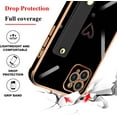 thumbnail image 4 of Compatible with iPhone 11 Pro Case Thin for Women Girls,Soft TPU Plating Bumper Wristband Holder Bling Phone Case Slim Anti-Scratch Shockproof Love Heart Cute Case Cover(Elegant Black), 4 of 14