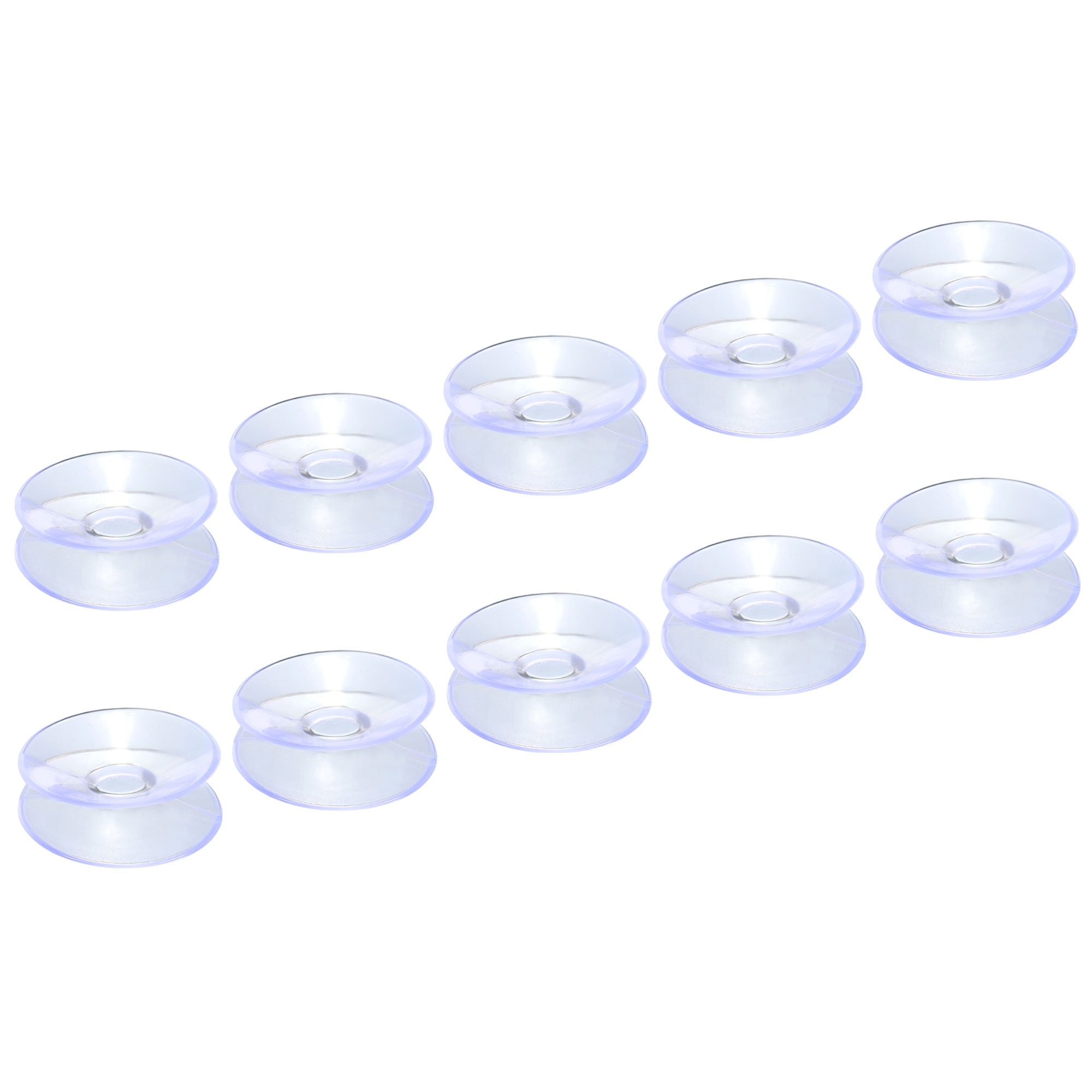 Uxcell 30mm Dia. PVC Double Sided Suction Cup Wall Hanger Glass Table