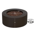 thumbnail image 4 of Real Flame Aegean 36" Round Steel Propane or Natural Gas Fire Pit Table in Dark Bronze, 4 of 10