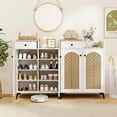 thumbnail image 4 of Costway 6-Tier Shoe Cabinet with Drawer 6 Removable Shelves Ventilation Openings Metal Legs, 4 of 10