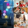 thumbnail image 6 of Qoosea Solar Wind Chimes Lights Outdoor, Color Changing Crystal Ball LED Light Solar Powered Wind Chime Waterproof Hanging Solar Mobile Lamp for Christmas Garden Decoration, 6 of 7