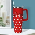 thumbnail image 2 of Cartoon Castle Tumbler 40 Oz With Lid and Straw Stainless Steel Insulated with Handle Blue Firework Travel Coffee Mug - Birthday,Christmas Gift, 2 of 6