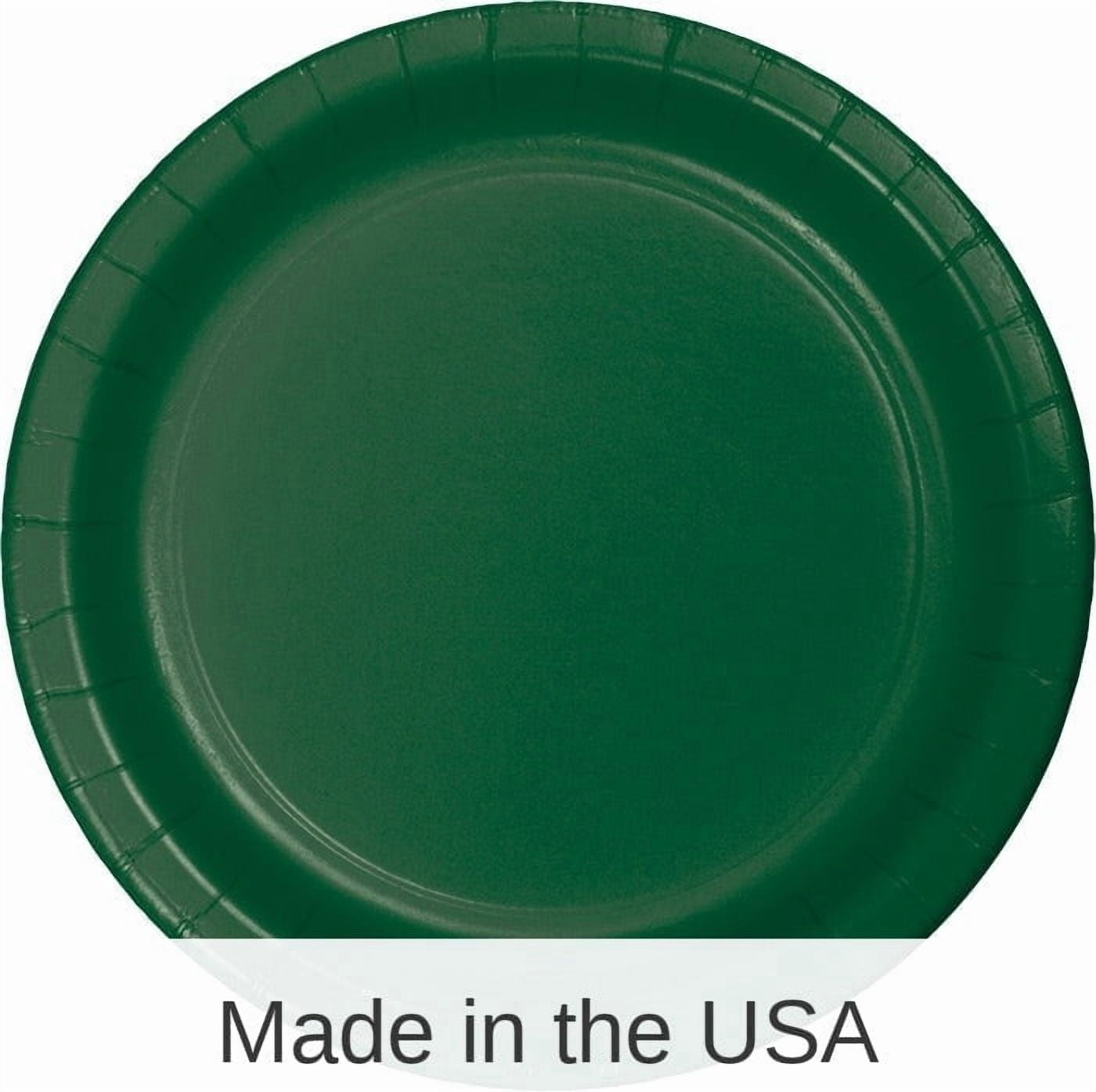 240/Case Bulk Hunter Green Sturdy Style Paper Banquet Plates 10.25 inch