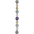thumbnail image 3 of Bead Landing Blue Garden Czech Glass Flower Bead Mix - Blue & Gold Floral Beads in Various Sizes for Jewelry Making, Crafts & Home Decor, 6 Pack (144 Total Beads), 3 of 5