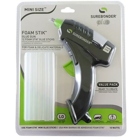 FM-12FKIT 10 Watt Mini Size Low Temperature Hot Glue Gun with 12 Sticks Included