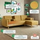 thumbnail image 3 of Sala Modular Reversible Makora Tyson Con Memory Foam, Color Mostaza, Lino Respaldo Reclinable De 3 posiciones., 3 of 10