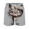 thumbnail image 5 of Ceisia Men's Funny Animal Print Beach Shorts Novelty Drawstring Swim Trunks with Hidden Pocket Quick Dry Summer Bottoms Gifts for Father, 5 of 5