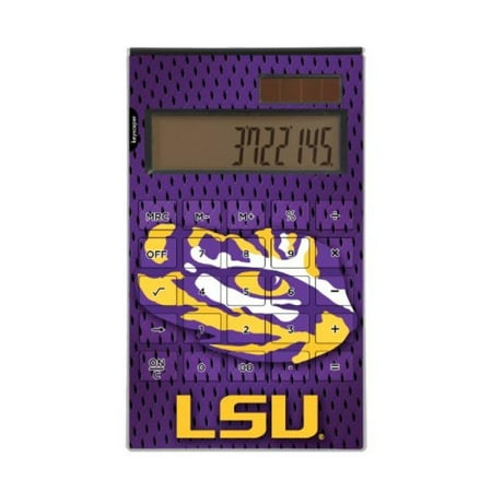 Louisiana State Tigers Desktop Calculator officially licensed by Louisiana State University Full Size Large Button Solar by keyscaper®