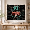 thumbnail image 5 of Math Formulas and Equations on Chalkboard Background, Playful Abstract for Math Lovers, Educational Wall Art Back to School Gift Tapestry Wall Hanging for Classroom, Office and Dorm, 5 of 7