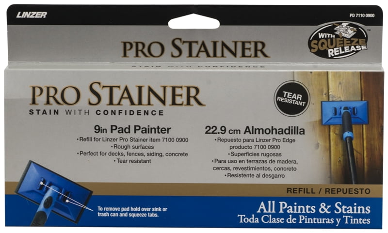 Linzer 9 in. Pro Stainer Tear-Resistant Pad Painter Refill