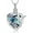 Blue-Rainbow, variant on Hummingbird Heart Urn Necklace for Ashes Cremation Jewelry for Women Men Stainless Steel Memorial Necklaces Ashes Holder for Human / Pet with Fill Tool