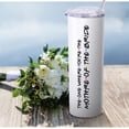 thumbnail image 3 of Mother Of The Bride Gifts From Daughter Mother Of The Bride Tumbler 20oz White Skinny Wine Tumbler Wedding Day Engagment Gifts For Mother Of The Bride Wine Cup With Lip Straw, 3 of 6