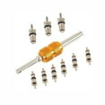 thumbnail image 1 of 9pcs Air Conditionné Valve Noyaux + 1pc Outil de Réparation de Système A / C Kit, 1 of 11