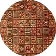 thumbnail image 1 of Ahgly Company Indoor Round Persian Orange Traditional Area Rugs, 7' Round, 1 of 1