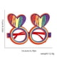 thumbnail image 2 of Qarigey Gafas de Fiesta Temática accesorios divertidos para fotos decoración orgullo fotografía carnaval Iris accesorios para gafas doble Type3 NO3, 2 of 6