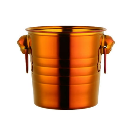 

EIALIVE Storage Containers Ice Bucket For Parties Wine Bucket Stainless Steel Beverage Tub With Handles Champagne Bucket For Wedding Banquet Wine Drinks Gold Ice Bucket