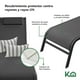 thumbnail image 5 of Camastro Exterior 2Pzs Reclinable Silla Playa Jardín Alberca gris oscuro, 5 of 6