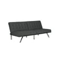 DHP Emily Convertible Full Fabric Couch Bed, Tufted Sleeper Sofa for