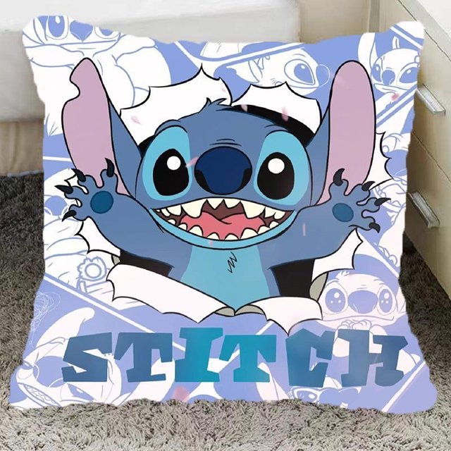 Cojín de Disney Lilo Stitch, almohada para el hogar, sala de estar, estilo Ins, habitación, sofá, coche, cojín