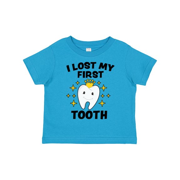 Inktastic I Lost My First Tooth with Cute Tooth and Sparkles Boys or Girls Toddler T-Shirt