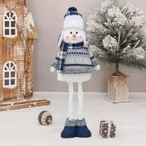 LOVIVER Stretchable Christmas Doll Extension Leg Plush Doll Figure Christmas Figurine for Living Room Table Ornament home home decor Styles A