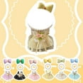 thumbnail image 2 of Doll Clothes Set for 15cm/17cm LB Dolls, Princess Dress with Hair Accessory, 2 of 5