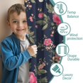 thumbnail image 3 of Blackout Kids Curtains,Pioneer Flower Floral Print Pattern Childrens Insulated Curtains Set Of 2,Bedroom Essentials,Toddler Room Decor 52"x63", 3 of 5