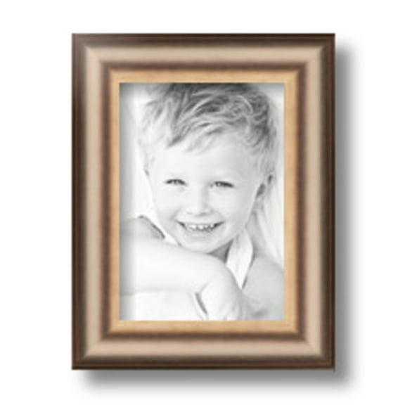 ArtToFrames 5" x 7" Anique Silver Picture Frame, 5x7 inch Silver Wood Poster Frame (WOM-4964)