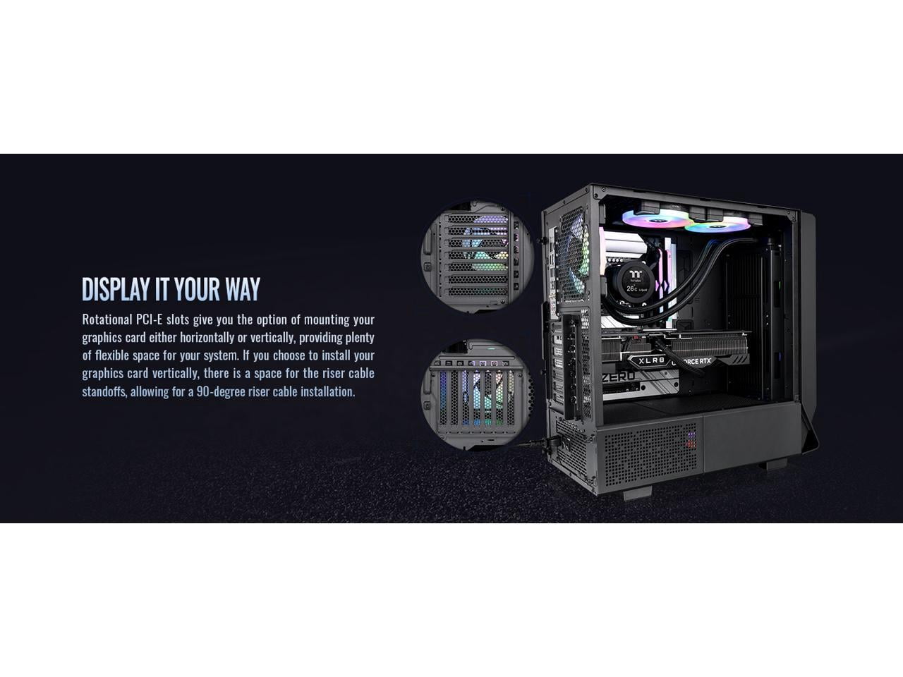 Thermaltake Ceres 350 MX Mid Tower Chassis, Black CA-1Z3-00M1WN-00