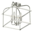thumbnail image 5 of Trade Winds Lighting 4-Light Ceiling Light In Polished Nickel, 5 of 7