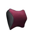 thumbnail image 2 of Flmtop Space Memory Foam Car Lumbar Support Auto Neck Pillow Headrest Head Restraint, 2 of 7