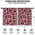 thumbnail image 2 of Blackout Kids Curtains,Pink and Black Of Leopard Print Childrens Insulated Curtains Set Of 2,Bedroom Essentials,Toddler Room Decor 52"x63", 2 of 5