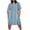 Light Blue, variant on Vmvidoty Plus Size Summer Short Sleeve Midi Dresses for Women Casual Striped T Shirt Dresses Loose Beach Sundress with Pockets Pink 3XL
