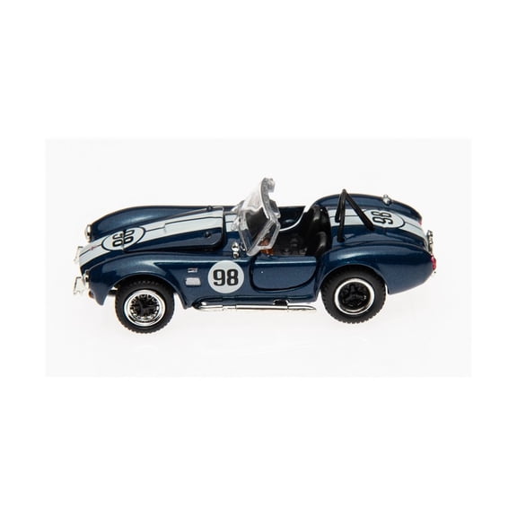 1965 Shelby Cobra 427 S/C #98, Blue Metallic and White - Shelby Collectibles SC705BU - 1/64 scale Diecast Model Toy Car