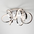 thumbnail image 5 of Artika Swirl Ribbon Modern LED Flush Mount Ceiling Light Fixture, Chrome, 5 of 5