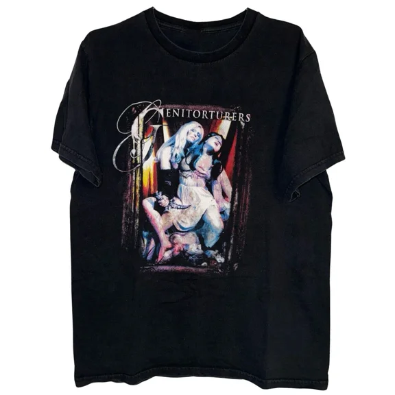 RARE 2006 Genitorturers Tour Classic Black Cotton Unisex T-shirt All Sizes ZL024