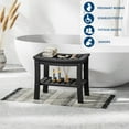 thumbnail image 7 of Waterproof Shower Seat Stool Chair for Bathroom Bathtub,HDPE Shower Bench with Storage Shelf,Non-Slip Spa Stool,for Small Bathrooms Inside Shower and Outdoor Use, 7 of 7